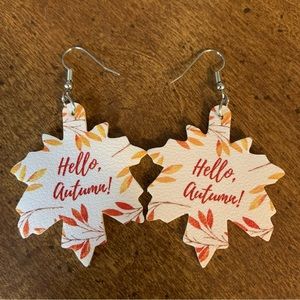 Fall Themed Drop Earrings